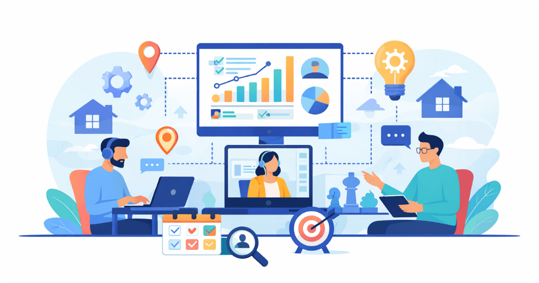 Equipos remotos tomando decisiones