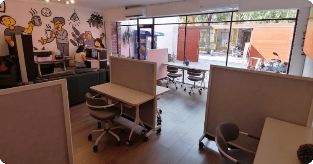 Espacio de coworking de estilo creativo en Floressa Barrio Antiguo Monterrey
